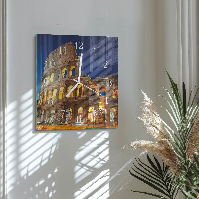 Decoratieve glazen klok vierkant Colosseum