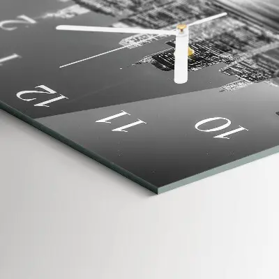 Decoratieve glazen klok vierkant Horizon