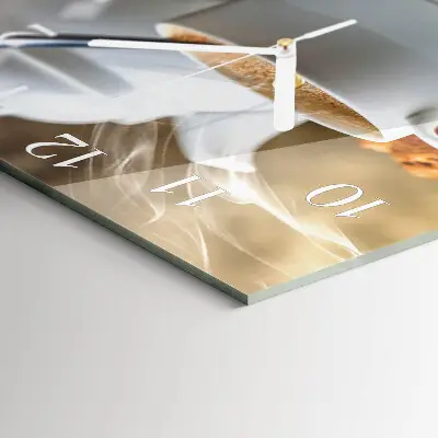 Decoratieve glazen klok vierkant Mok