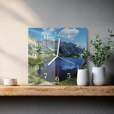Vierkante glazen klok Morskie oko