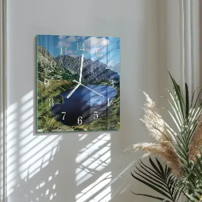 Vierkante glazen klok Morskie oko