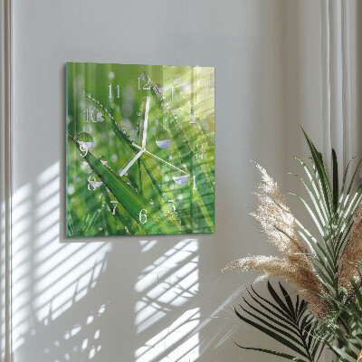 Decoratieve glazen klok vierkant Dauw