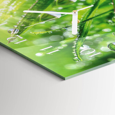 Decoratieve glazen klok vierkant Dauw