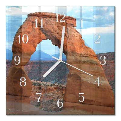Vierkante glazen klok Grand canyon