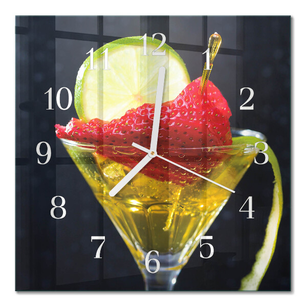 Vierkante glas klok Cocktail