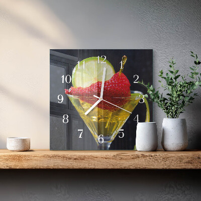 Vierkante glas klok Cocktail