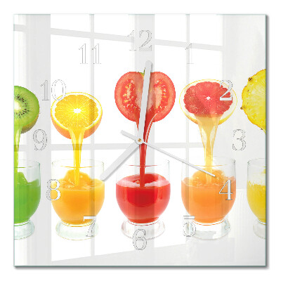 Vierkante glas klok Sap