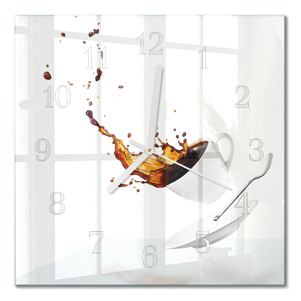 Decoratieve glazen klok vierkant Mok