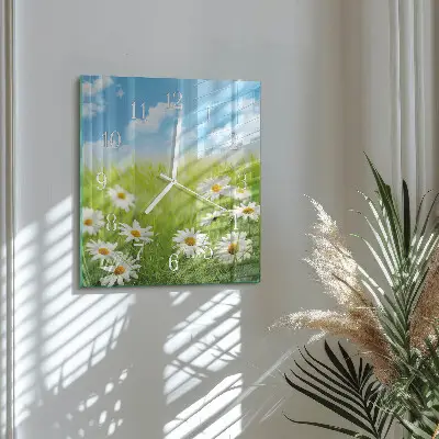 Decoratieve glazen klok vierkant Wei