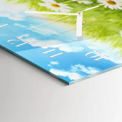 Decoratieve glazen klok vierkant Wei