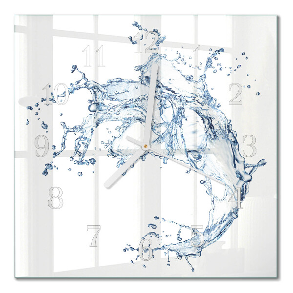 Decoratieve glazen klok vierkant Water