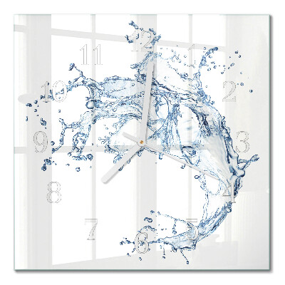 Decoratieve glazen klok vierkant Water
