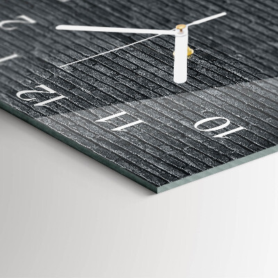 Moderne wandklok glas vierkant Klinker
