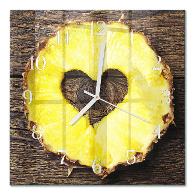 Decoratieve glazen klok vierkant Ananas