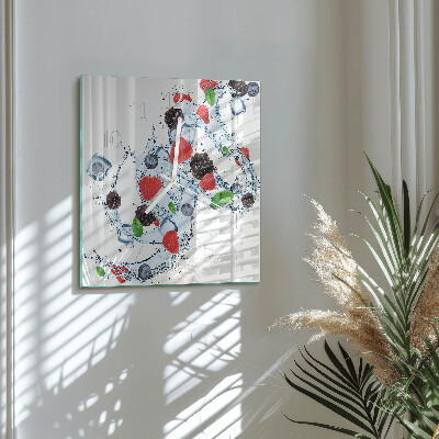 Decoratieve glazen klok vierkant Fruitijs
