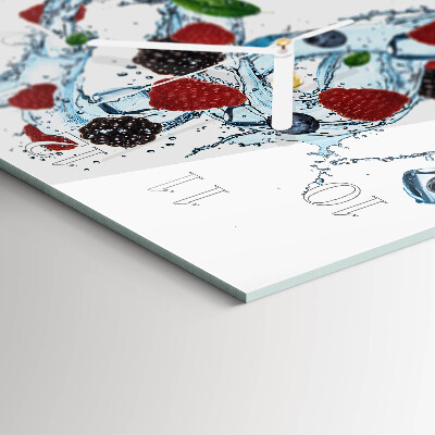 Decoratieve glazen klok vierkant Fruitijs