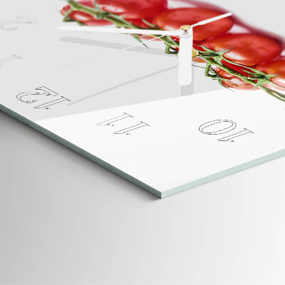 Decoratieve glazen klok vierkant Tomaten