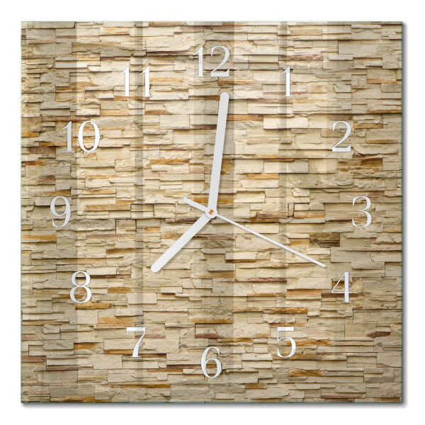 Decoratieve glazen klok vierkant Decoratieve steen