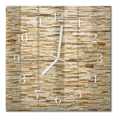 Decoratieve glazen klok vierkant Decoratieve steen