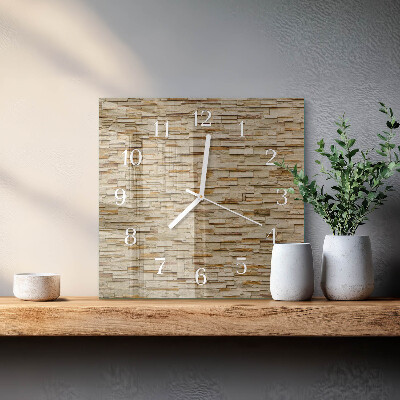 Decoratieve glazen klok vierkant Decoratieve steen