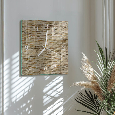 Decoratieve glazen klok vierkant Decoratieve steen