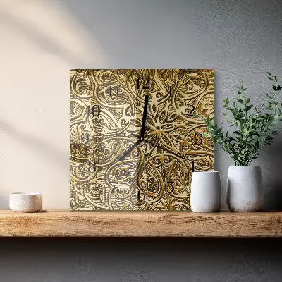Vierkante glas klok Mozaïek