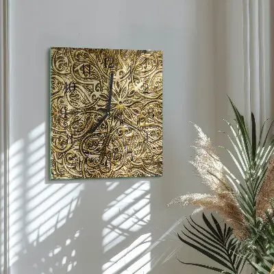 Vierkante glas klok Mozaïek