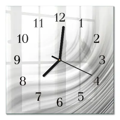 Decoratieve glazen klok vierkant Abstractie