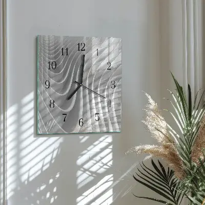 Vierkante glas klok Abstractie