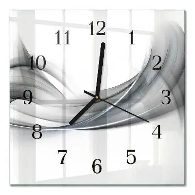 Decoratieve glazen klok vierkant Abstractie