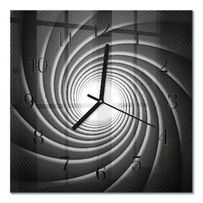 Decoratieve glazen klok vierkant Vortex