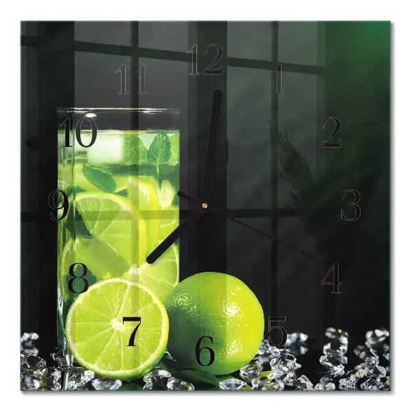 Vierkante glas klok Calciumcarbonaat