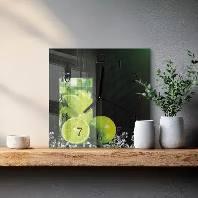 Vierkante glas klok Calciumcarbonaat