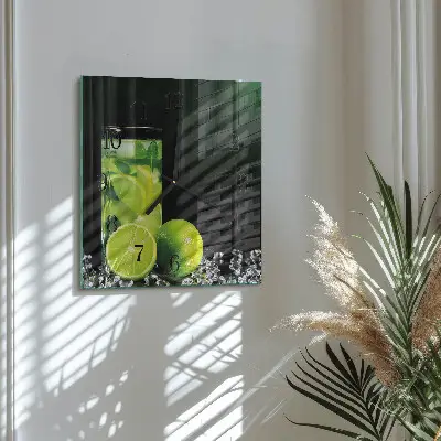 Vierkante glas klok Calciumcarbonaat