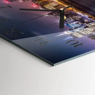 Decoratieve glazen klok vierkant Horizon