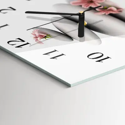 Decoratieve glazen klok vierkant Stenen