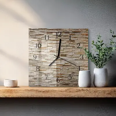 Vierkante glas klok Klinker