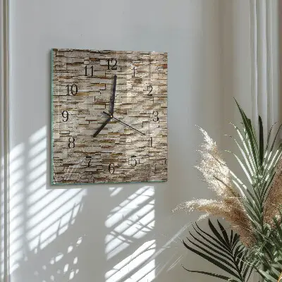 Vierkante glas klok Klinker