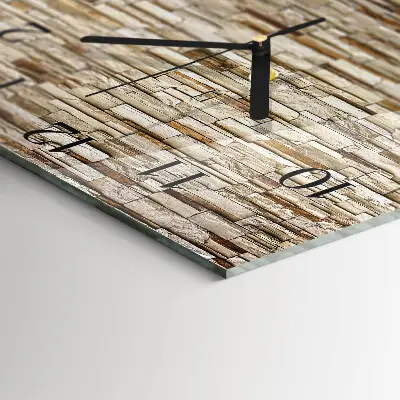 Vierkante glas klok Klinker