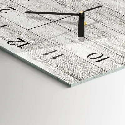 Decoratieve glazen klok vierkant Grijze borden