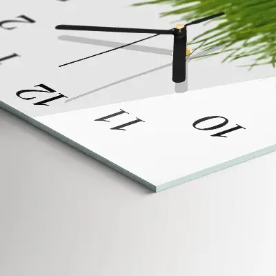 Decoratieve glazen klok vierkant Gras