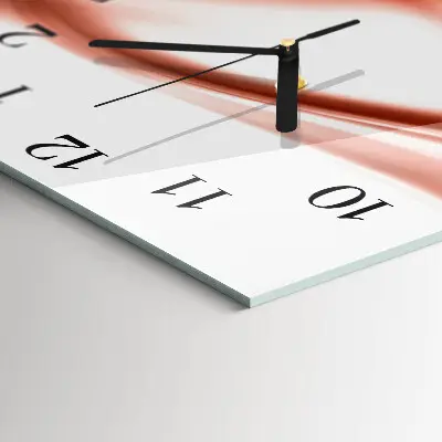Decoratieve glazen klok vierkant Abstracte lijnen