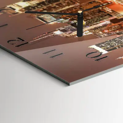 Decoratieve glazen klok vierkant Horizon