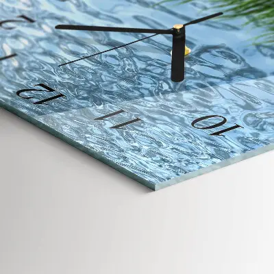Vierkante glas klok Graswater