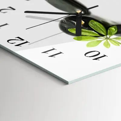 Decoratieve glazen klok vierkant Stenen