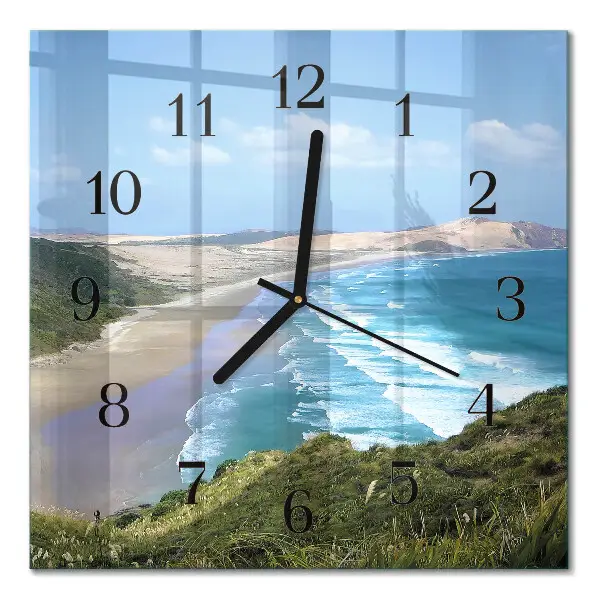 Decoratieve glazen klok vierkant Kust