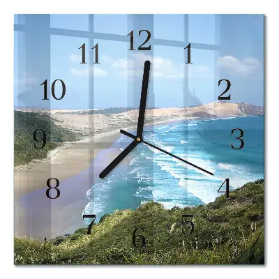 Decoratieve glazen klok vierkant Kust