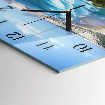 Decoratieve glazen klok vierkant Kust