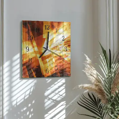 Vierkante glazen klok Abstractie