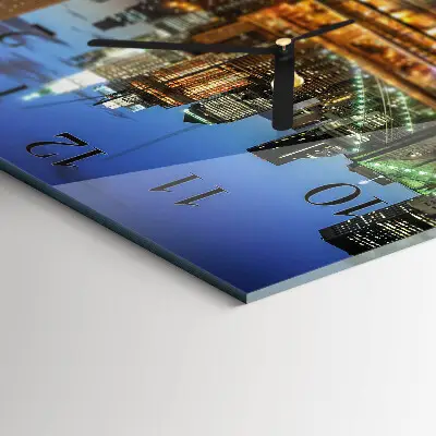 Decoratieve glazen klok vierkant Horizon